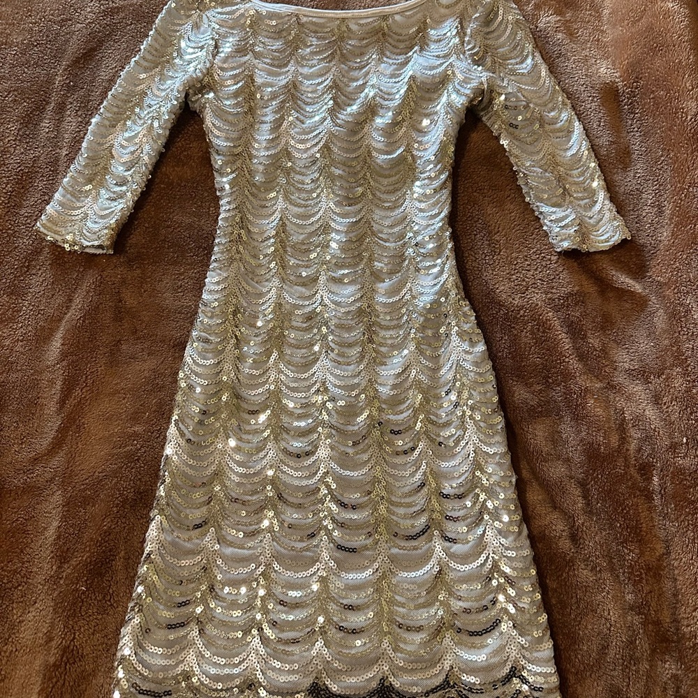 Crystal Doll White Ruffled Tiered Sheath Dress